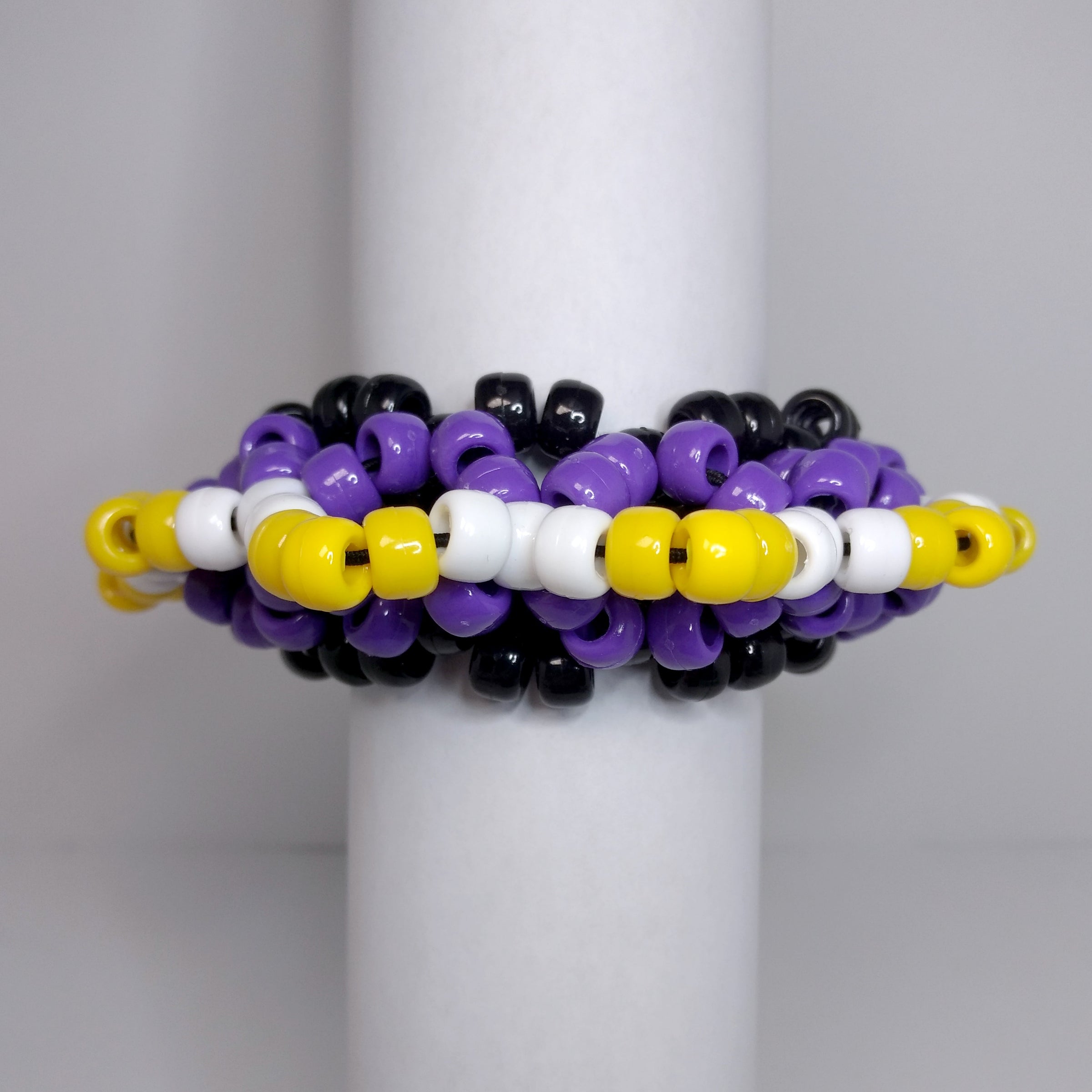 Ma Kandiさん専用 Nonbinary Pride Mandala Kandi Cuff by Candy Graffiti | Candy Graffiti