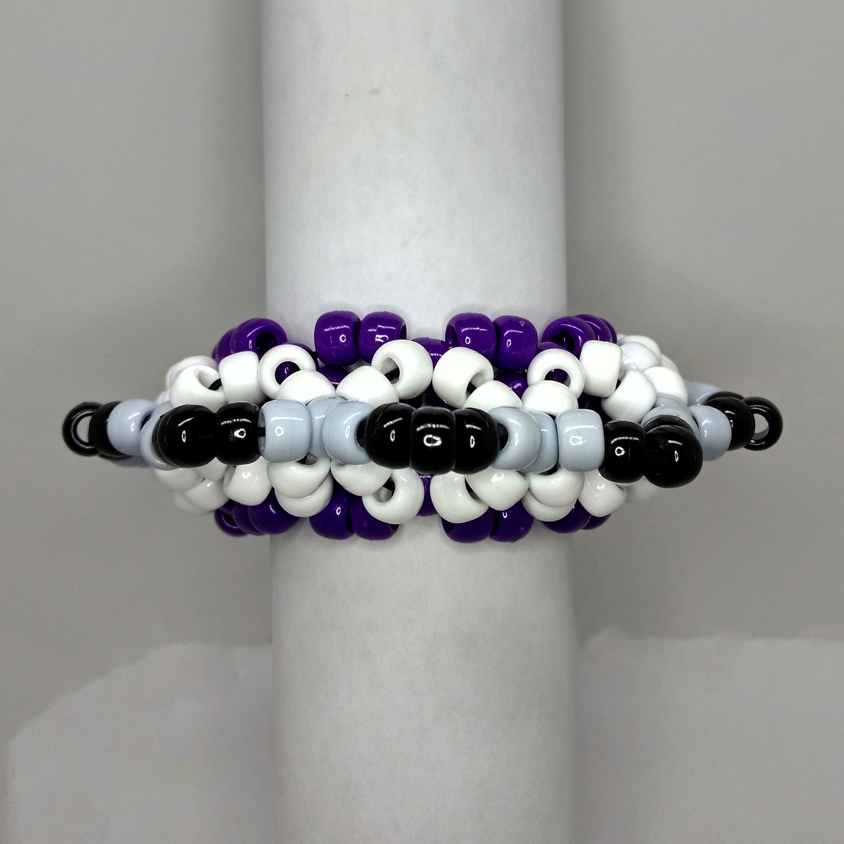Ace Pride Mandala Kandi Cuff by Candy Graffiti | Candy Graffiti