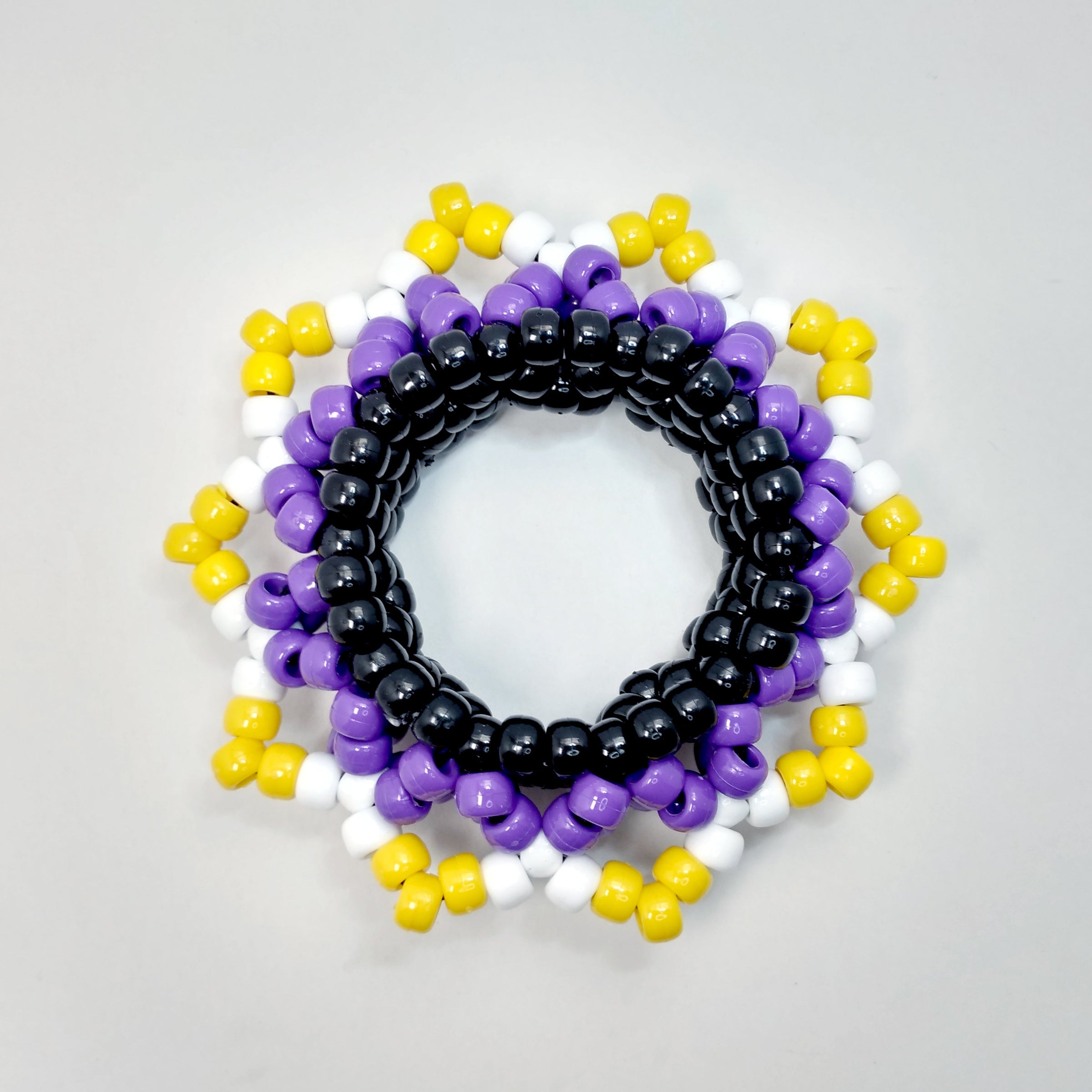 Ma Kandiさん専用 Nonbinary Pride Mandala Kandi Cuff by Candy Graffiti | Candy Graffiti